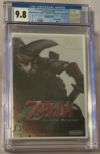 The Legend of Zelda Twilight Princess CGC Graded 9.8 Sealed A++ Nintendo Wii JPN