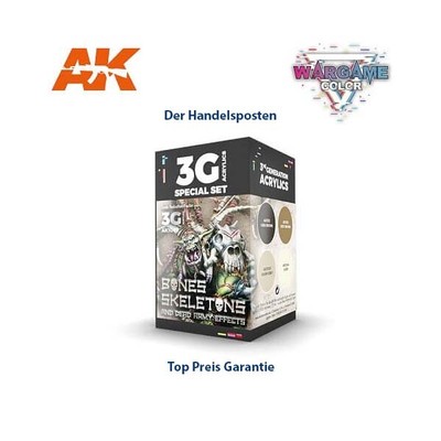 AK Interactive AK1069 - Wargame Color Set Bones and Skeletons