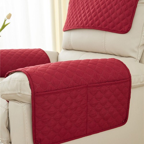 3/4/5Pcs Sofa Cover Recliner Slipcovers Chair Arm Covers with Pockets Headrest - Picture 6 of 16