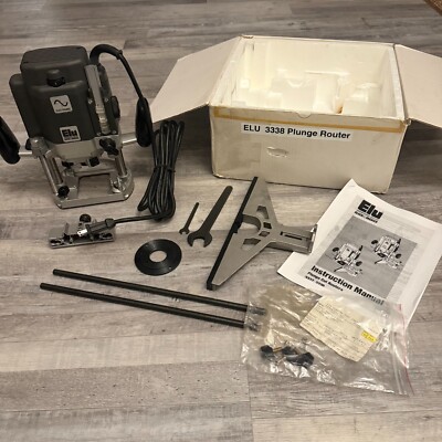 NEW ELU Black & Decker 3338 2 1/4 HP Electronic Plunge Router Swiss ...