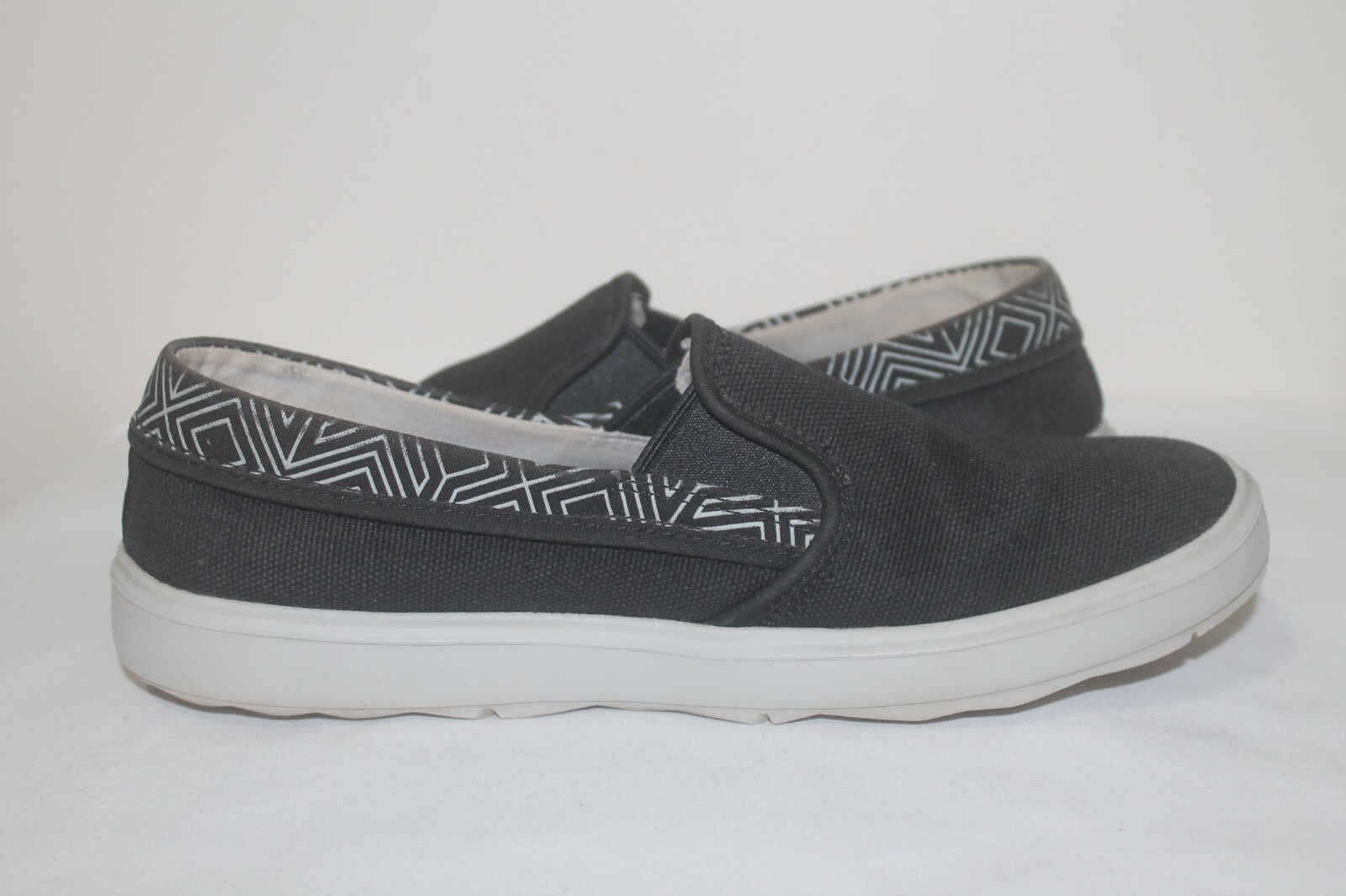 Merrell Women's Black Around Town City Moc Canvas Sz 9.5 Sneakers Slip On Shoes