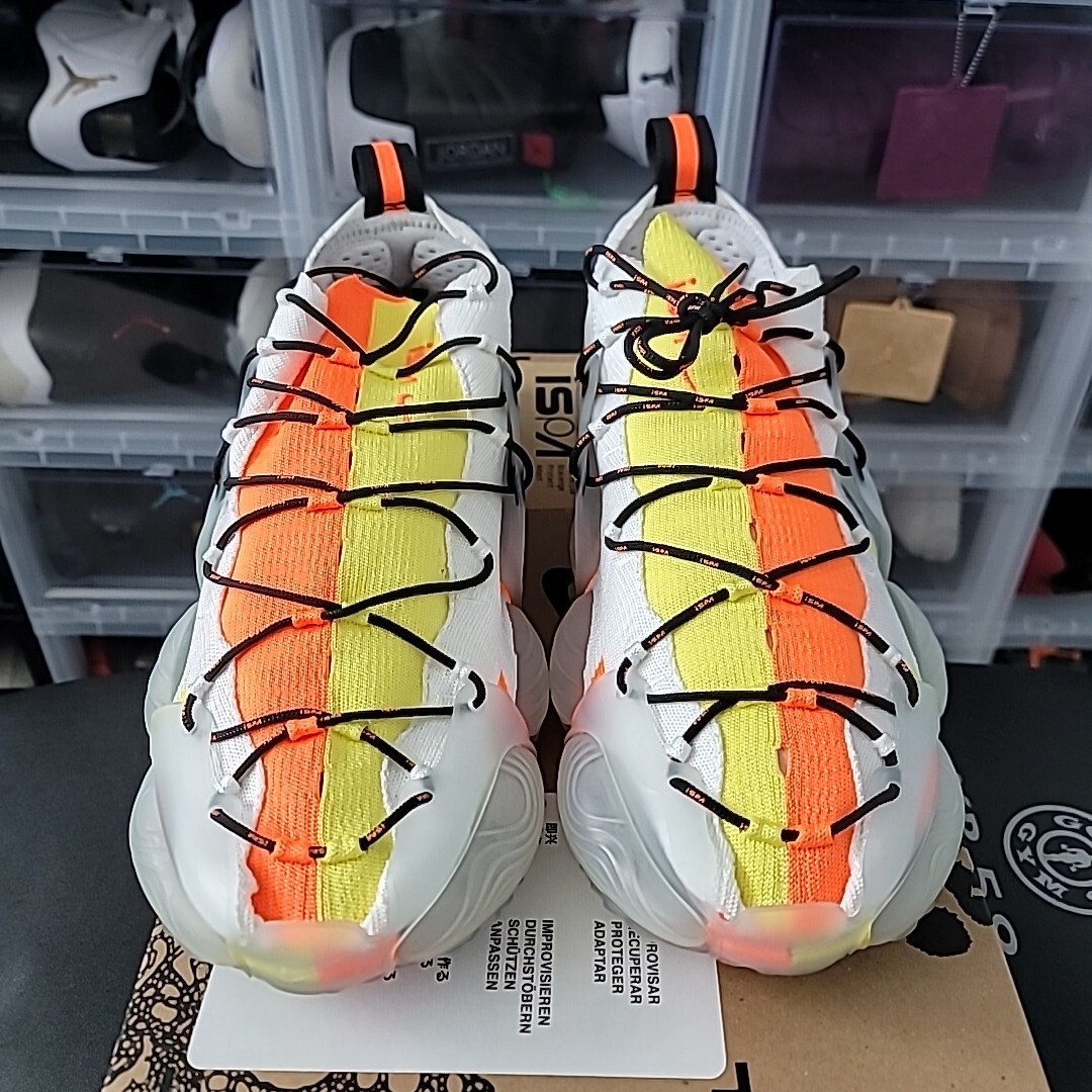Nike ISPA Link Axis Total Orange Sonic Yellow - Sz XXL image 4
