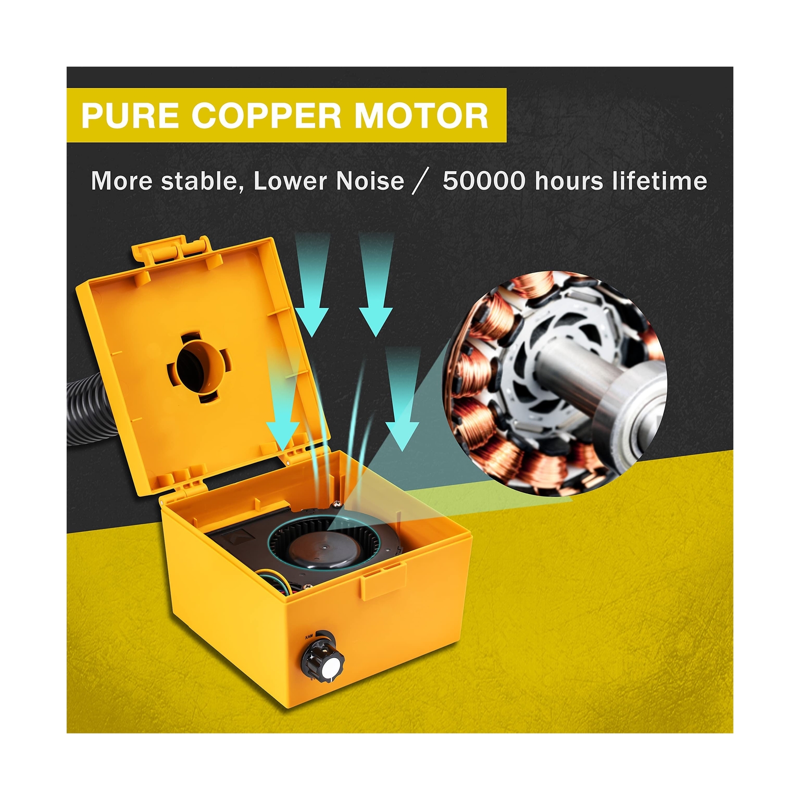 KOTTO Strong Suction Hose Fume Smoke Absorber for Soldering, Electric