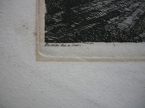 Luigi Rossini (1790-1857) Veduta Avanzi Casa Aurea Nerone Orig Kupferstich 1822 - Picture 4 of 5