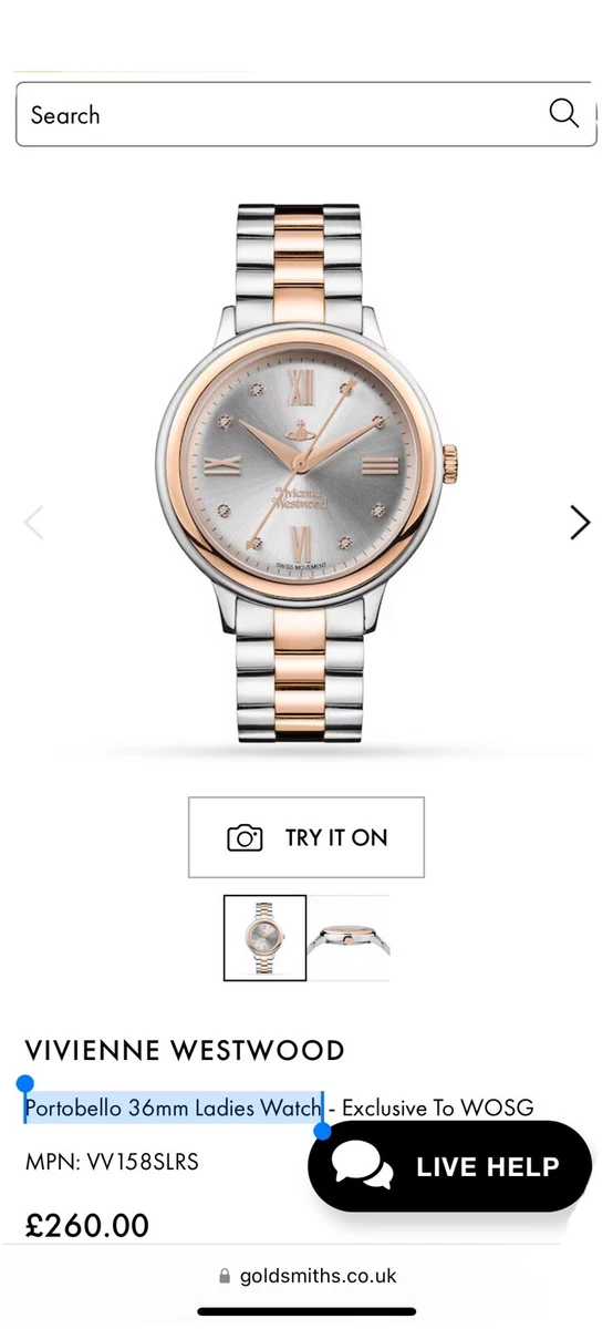 Goldsmiths vivienne hotsell westwood watch