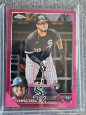 2023 Topps Chrome LOGOFRACTOR Lenyn Sosa Pink /199