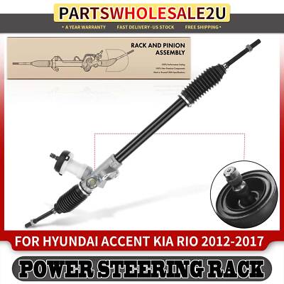 Power Steering Rack & Pinion Assembly w/ EPS for Hyundai Accent Kia Rio 12-17