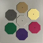 Lego 89523 Plate Modified 10 x 10 Octagonal  -  Pick the Color and Quantity