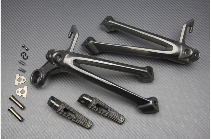 Platines repose-pieds arrière alu SUZUKI GSX-R 600 résout les problèmes de fixation WVCV