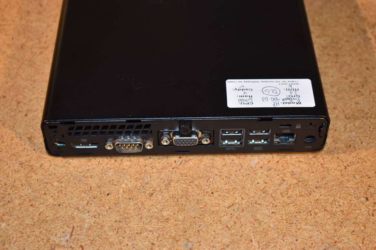 HP Prodesk 400 G3 Tiny Mini Micro G4400T 2.9GHz 128GB SSD Windows
