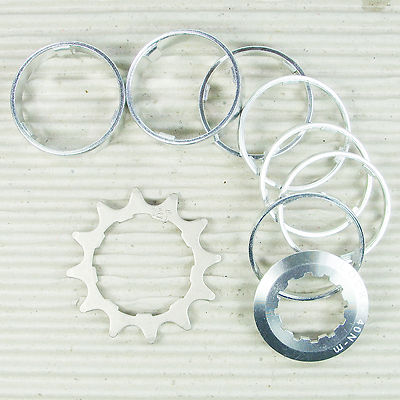 Single Speed Pista Set mit Distanzring Lockring 12 Zähne für Shimano Freilauf