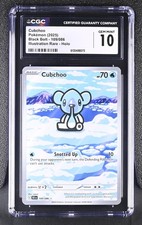 Cubchoo 109/086 Illustration Rare Holo Black Bolt Pokemon CGC 10 Gem Mint on eBay