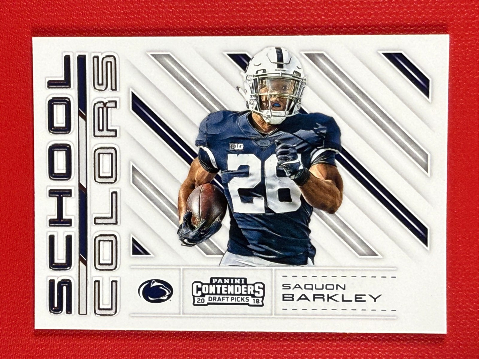 2018 Panini Contenders Draft Picks - Saquon Barkley School Colors #5