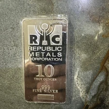 10 oz Silver Bar - Republic Metals Corporation