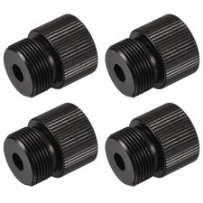Microphone Stand Adapter 5/8-27 Male to 1/4-20 Female Black 4 Pcs