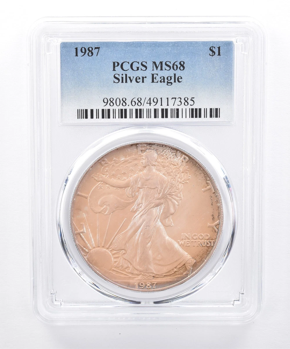 American Eagle MS 68 Graded 1987 Silver Bullion Coins for sale | eBay
