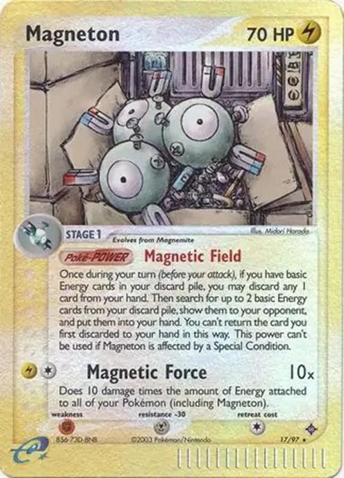 Magneton - 17/97 - Pokemon Ex Dragon Reverse Holo NM