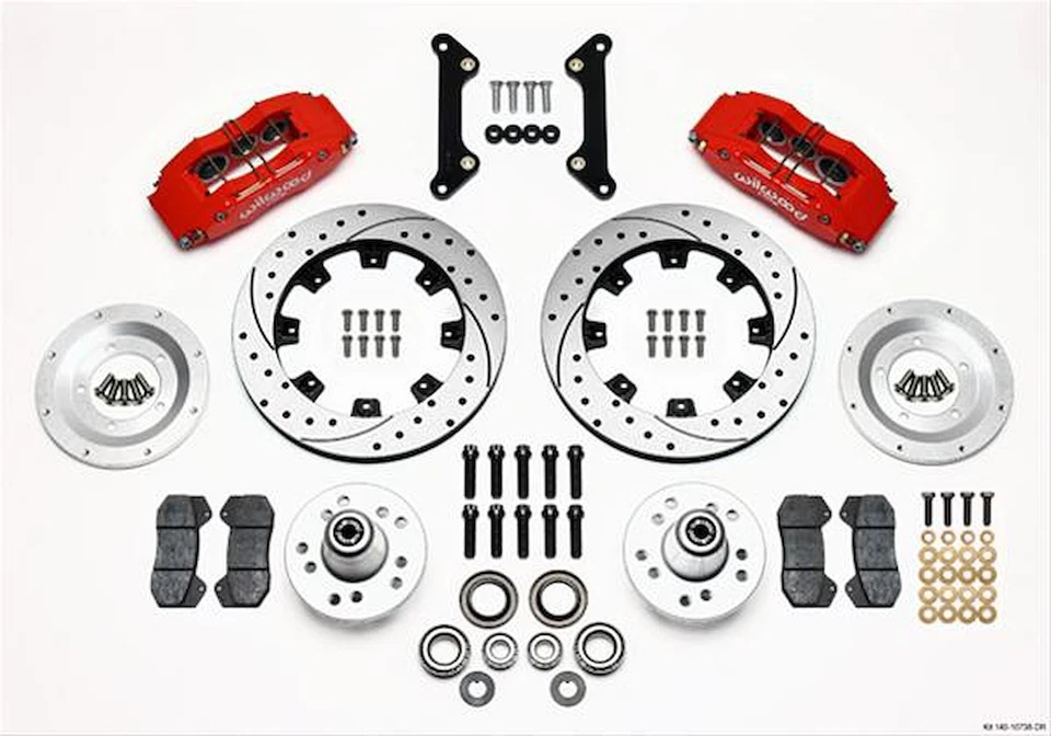 Wilwood 140-10738-DR DynaPro 6 Big Brake Front Hub Kit 1970-1978 GM Vehicles 6 P - Imagem 2 de 4