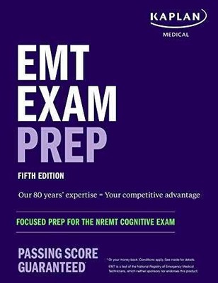 EMT Exam Prep: Focused Prep for - Paperback, by Kaplan Medical - Acceptable a