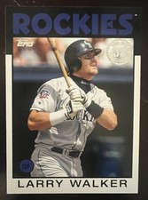 2021 Topps Update  #86B-4 Larry Walker 1986 Topps 35th Anniversary