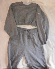 Alo Set Grey Hoodie And Sweatpants Size M
