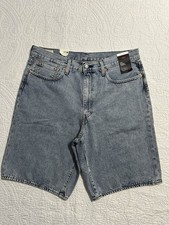 Levi's Premium Mens 478 Baggy Denim Shorts 001JM-0006 LIGHT WASH 100 Cotton NWT