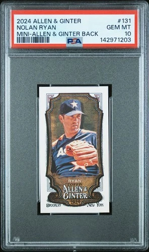 2024 Topps Allen & Ginter Nolan Ryan Mini A&G Back PSA 10 #131 Astros HOF