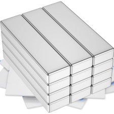 40x10x5mm Aimant Neodyme Puissant, 12 Pièces Aimant Autocollant Aimants Recta...