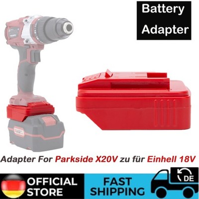 AkkuAdapter Passt Für Lidl Parkside X20V Akku Zu für Einhell 18V X-change Geräte