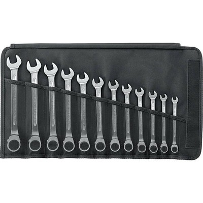 Stahlwille 96411712 17/12 Knarren-Ring-Maulschlüssel-Satz 12teilig