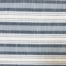 BALLARD INSIDEOUT STRIPE PERFORMANCE UPHOLSTERY FABRIC PRIA AZURE BY THE YARD