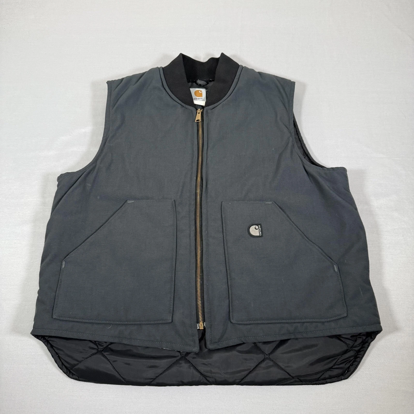 Carhartt Vest Mens XL Gray Duck Canvas Quilted Insulated Zip Up Nylon J17 CHR
Opens in a new window