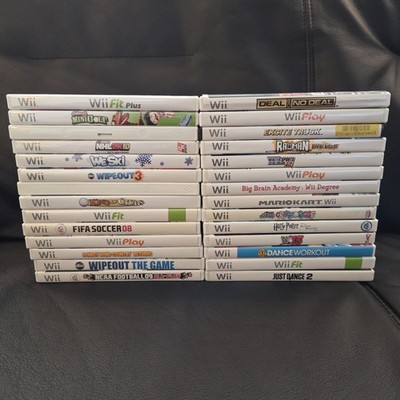 WORKING Lot Of 28 Wii Games, Donkey Kong, EA, Harry Potter, Mario Kart Wii, Etc.