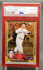 2023 Ted Williams Topps Chrome Gilded Gold Mini Diamond /50 COLOR MATCH