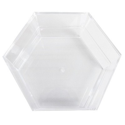 Herbier Acrylic Case Hexagon Clear HBR-411 Miniature Base for Arrangements