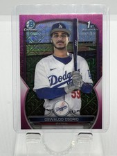 Oswaldo Osorio 2023 Bowman Chrome 1st Pink Refractor /199 Los Angeles Dodgers