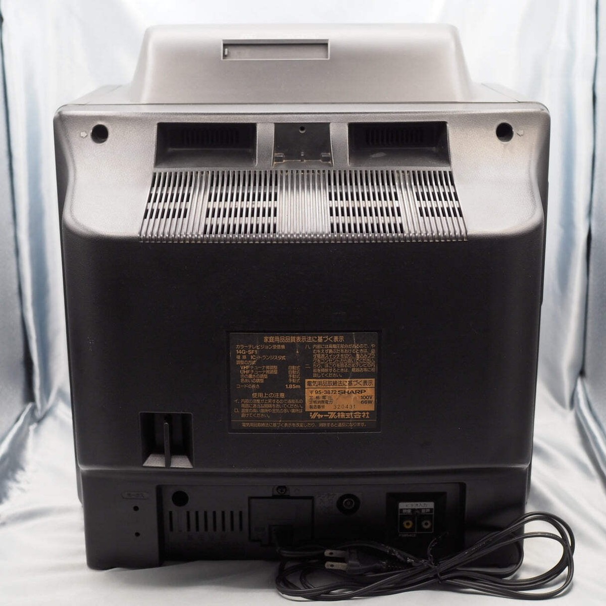 【Dan】SHARP 14G-SF1 ブラウン管テレビ SHARP SF-1 Color TV 14G-SF1 Built-in Super Famicom For parts or
