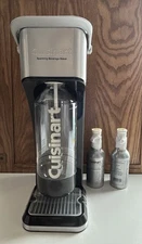 Cuisinart Sparkling Beverage Maker + 2 CO2 Cartridges. SMS-201BK (NEW) 