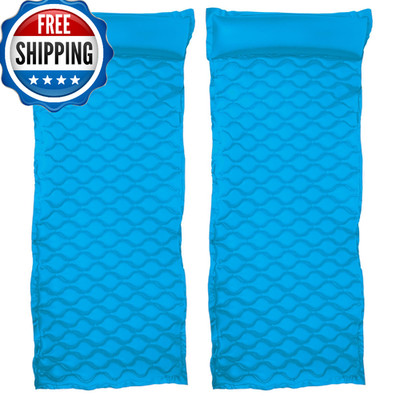 Poolmaster 2-Pack Roll N Go Inflatable Mattress Portable Roll-Up Lounge Mats