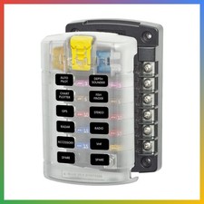 12 Circuit Fuse Block With Cover 100 Amp DC Power Distribution Module