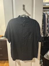 Saks Fifth Avenue Men’s Balaclava Linen Shirt Size XL