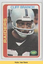1978 Topps Cliff Branch #305 READ 0j0