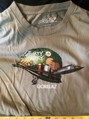 Band Gorillaz Dirty Harry Shirt Size 2xl Sage Green NWOT
