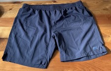 DULUTH Trading Co Mens 3XL Pier Genius Unlined 9" Swim Shorts Black Drawstring