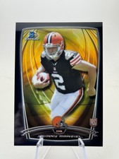 2014 Bowman Chrome JOHNNY MANZIEL Rookie Black Refractor /299 Browns RC #130 SP
