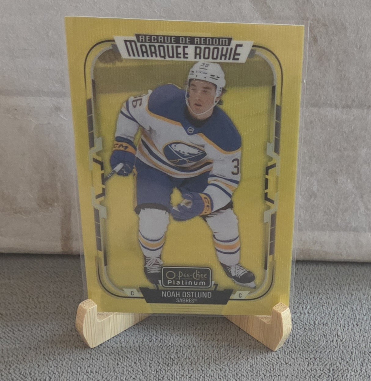 NHL Upper Deck 2026 Noah Ostlund #207 Neon Yellow Surge