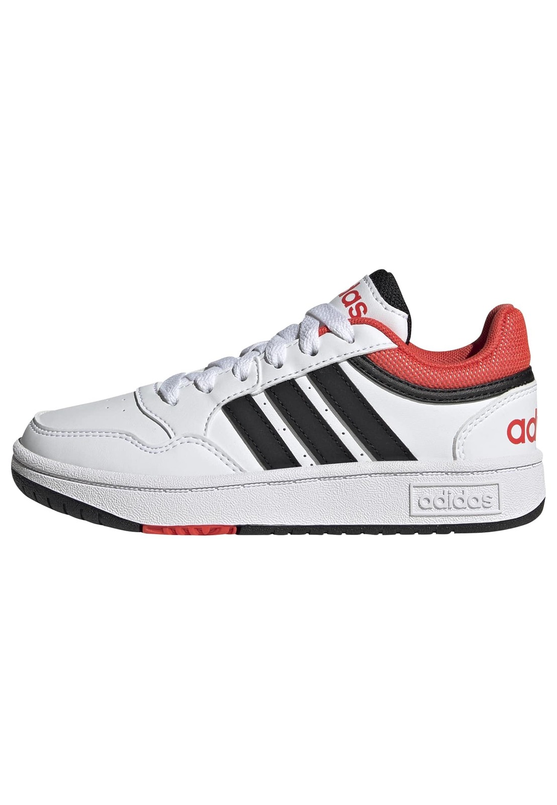 Scarpe adidas Hoops 3.0 K Bambini Bianco Nero Rosso GZ9672 Taglia 31 EU