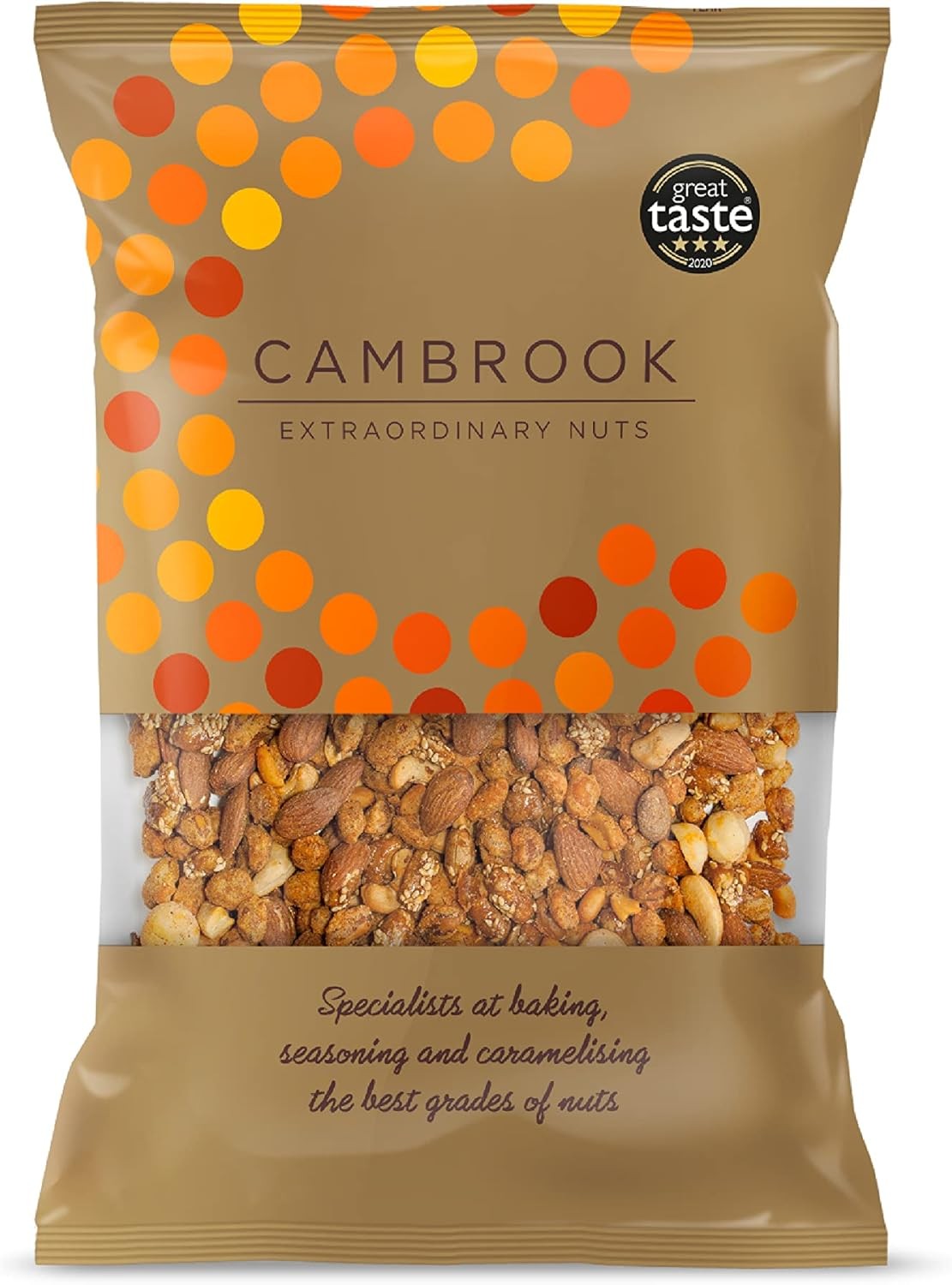 Cambrook - Mix 6, Salted, Smoked, & Caramelised Mixed Nuts, 1kg Bag