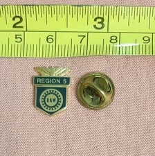 UAW Region 5 United Auto Workers Union Jacket Lapel Pin