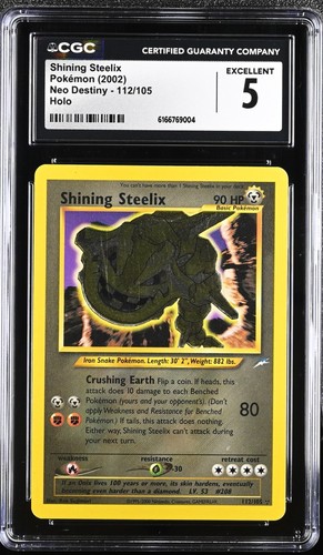 Shining Steelix (Unlimited) graded CGC 5 for sale on eBay